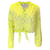 Autre Marque Forte Forte Yellow / Silver Metallic Sky of Stars Knotted Top Viscose  ref.1282619
