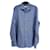 LORO PIANA Hemden T .Internationale L-Bettwäsche Blau Leinen  ref.1282752