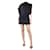 Jil Sander Black asymmetric satin dress - size UK 12 Viscose  ref.1282803