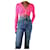 Helmut Lang Pink ribbed cropped cardigan - size S Polyester  ref.1282845