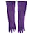 Hermès Hermes Purple leather gloves - size  ref.1282862
