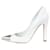 Louis Vuitton White pointed-toe leather heels - size EU 36.5  ref.1282864