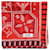 Hermès Pañuelo estampado seda rojo Roja  ref.1282869