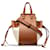 Loewe Brown Mini Leather and Canvas Hammock Bag Cloth Pony-style calfskin Cloth  ref.1282914