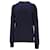 Maglione girocollo in lana di lusso da uomo Tommy Hilfiger in lana blu navy  ref.1282993