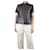Autre Marque Grey short-sleeved leather shirt - size M  ref.1283049