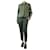 Giorgio Armani Arma Khaki suede cropped shacket - size UK 14 Leather  ref.1283054