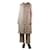 Autre Marque Beige sleeveless hooded puffer coat - size UK 8 Polyamide  ref.1283057