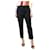 Theory Black cropped wool trousers - size UK 14  ref.1283068
