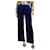 Autre Marque Pantalon en velours bleu - taille UK 10 Polyester  ref.1283072
