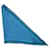 Loro Piana Lenço triangular estampado em seda azul  ref.1283083