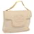 CHANEL Matelasse COCO Mark Chain Hand Bag Lamb Skin Beige CC Auth yk10920  ref.1283160