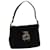 FENDI Mamma Baguette Shoulder Bag Suede Black Auth fm3241  ref.1283204
