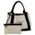 BALENCIAGA Hand Bag Canvas White Black Auth bs12378 Cloth  ref.1283209