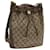 GUCCI GG Supreme Web Sherry Line Shoulder Bag PVC Beige 164 02 034 auth 67288  ref.1283225