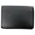 Louis Vuitton Porte carte de visite Black Leather  ref.1283250