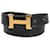 Hermès Hermes h Negro Cuero  ref.1283277