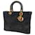 Lady Dior Dior Handtaschen Schwarz Leder  ref.1283390