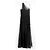 Roberto Cavalli One-Shoulder Schwarzes Spitzenkleid - Ansicht 3