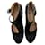 Chanel Sapatos de Salto de Cristal da Passarela de 2012 Preto Couro  ref.1283405