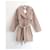 Dior Girl's Trench Coat w/Gold Logo Back Beige Cotton  ref.1283409
