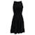 Autre Marque Alaia Black Sleeveless Flared Dress Viscose  ref.1283464