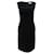 Autre Marque Carolina Herrera Robe noire sans manches ornée de sequins Coton  ref.1283465
