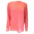 Autre Marque Lamberto Losani Flamingo Pink / White Long Sleeved Cashmere Knit Raglan Sweater  ref.1283477