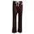 Autre Marque Pantalones de chándal con bordado de anagrama de punto marrón de Loewe Castaño Poliéster  ref.1283478