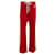 Autre Marque Calça esportiva bordada com anagrama em jersey vermelho Loewe Poliéster  ref.1283479