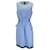 Autre Marque Oscar de la Renta Blue / White / Black Printed Sleeveless Cotton Midi Dress  ref.1283480