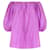 Autre Marque Top Valentino Violeta de tafetá de seda lavada com ombros largos Roxo  ref.1283487