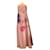 Autre Marque Vivetta Vestido midi de satén con estampado floral multicolor en rosa claro Poliéster  ref.1283488