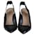 Christian Dior Sapatos pretos de bico fino com bico fino Couro  ref.1283492