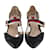 Zapatos de tacón Unia con tacón de bambú y correa de tela Sylvie en negro de Gucci Cuero  ref.1283512