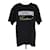 Camiseta grande bordada com logotipo preto Moschino Couture Algodão  ref.1283530