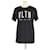T-shirt nera con stampa Vltn di Valentino Nero Cotone  ref.1283537