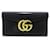 Schwarzes langes Portemonnaie aus Gucci GG Marmont Leder  ref.1283547