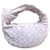White Bottega Veneta Mini Suede Intrecciato Jodie Handbag Leather  ref.1283588