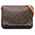 Bolso de hombro con correa corta Louis Vuitton Monogram Musette Tango marrón Castaño Cuero  ref.1283594