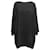 Vestido tipo suéter con cuello barco The Row Negro Talla XS/S Sintético  ref.1283612