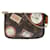 Marrom Louis Vuitton Monogram Patch Mini Pochette Accessoires Bolsa de Ombro Lona  ref.1283621