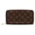 Brown Louis Vuitton Monogram Zippy Wallet Cloth  ref.1283650