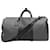 Keepall com logotipo Louis Vuitton preto e cinza 50 Couro  ref.1283658