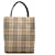 Beige Burberry House Check Tote Leather  ref.1283705