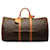 Keepall marron à monogramme Louis Vuitton 55 Sac de voyage Cuir  ref.1283710
