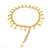 Cinto de elo de corrente Chanel com cadeado dourado Metal  ref.1283720