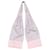Hermès Corbata de seda con estampado de caballos Hermes rosa claro y azul claro  ref.1283724