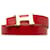 Hermès Cintura reversibile Hermes Constance rossa Rosso Pelle  ref.1283729