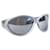 Silberne runde Balenciaga Swift-Sonnenbrille  ref.1283764